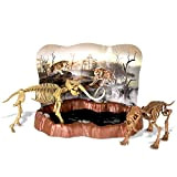 Uncle Milton- Dr Steve Hunters Tar Pits Explorer-Sabre Tooth Tiger + Mammoth Scava & Costruisci Giocattolo, Multicolore, 91104