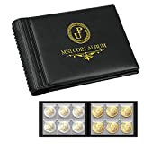 Uncle Paul Album da Collezione di Monete 60 Tasche - Griglie 35x35mm Nero Mini Album per Coin / Penny Collection ...