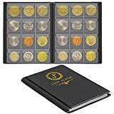 Uncle Paul Album di monete Portamonete Collezione di monete Libro Denaro Penny Pocket per collezionisti 120 tasche CS3712