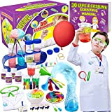 UNGLINGA Kit e Esperimenti Scientifici, Giocattolo Educativo Scientifico 30 Esperimenti con Camice da Laboratorio per Bambini 5-11 anni Regali per ...