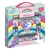 Unicorn Sticker Box - Crea magici mondi di unicorni con oltre 1000 diversi motivi adesivi, per lo scrapbooking e l'artigianato