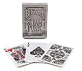 United States Playing Card Company (Bicycle/Bee/Aviator)- Bicycle Silver Steampunk Carte da Gioco, Colore Argento, 1025591
