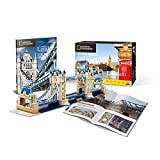 University Games- Giochi National Geographic Tower Bridge Puzzle 3D, Multicolore, 120 pcs, 7655