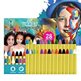 URAQT Truccabimbi, 28 Colori Body Painting, Face Painting Bambini Pittura Corpo Sicuro e Non Tossico, Colori per Pancia Gravidanza per ...
