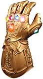 UrMsun Guanto Avengers con luci LED, Guantele Thanos Avengers 4 Final Game Iron Man Infinity Gauntlet Hulk Thanos Capitan America ...