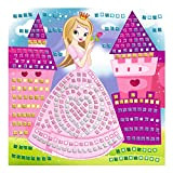 Ursus 8420001 – Muschio Gomma Mosaico Immagine Principessa con Glitter, 434 Pezzi, Colore: Multicolore