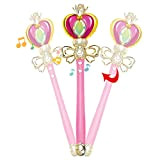 Uyuke Sailor Moon Bacchetta Musicale Luce Lampeggiante Giocattolo Musicale Anime Cosplay Bacchetta Musicale Bacchetta Notturna Luce