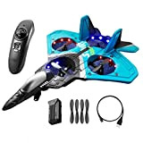 V17 Jet Fighter Stunt RC Airplane,Remote Control Jet Plane,Aero Jet Control Remoto Airplane with 360° Stunt Spin Remote and Light,Plane ...