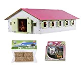 Van Manen Kids Globe Reiterhof - Set in scala 1:32, con 9 scatole, 4 cavalli, 4 fieno