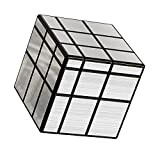 Vdealen Mirror Cube, Cubo Magico di Specchio 3x3 Argento Speed Cube 57mm
