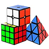 Vdealen Speed Cube Set, Original Magic Cube Set Cube 2x2 3x3 Piramide, Facile Rotazione & Gioco Fluido, Adesivi Cube