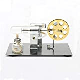 VenGo Modello di Motore Stirling, Modello Didattico e Scientifico Sperimentale con Motore Stirling Monocilindrico