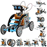 VEPOWER Energia Solare Robot,12 in 1 Giocattoli Educativi Robot Solari,STEM Robot Construcktion Set,Kit Esperimenti di Assemblaggio Fai da Te per ...