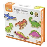 VIGA Toys 50289-Dinosauri magnetici in Legno, 20 Pezzi, 50289