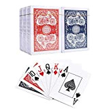 Vinsani Carte da gioco per moto, indice standard di dimensioni da poker, 6 mazzi di carte (3 rosse e 3 ...
