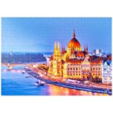 Vista Notturna Dell'edificio Del Parlamento E Della Valle Del Danubio A Budapest, Ungheria - Premium 1000 Pezzi Puzzle - MyPuzzle ...