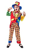 VKI® Costume da Clown Set per Bambini, Accessori per Costumi di Halloween, Puntelli da Circo, Costume di Carnevale per Bambini