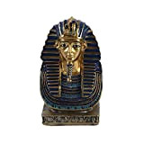 VOANZO Piccolo Cobra d'oro e Maschera di Avvoltoio della Statua del Faraone Figurina Busto del Re Tut della Dinastia Egizia ...
