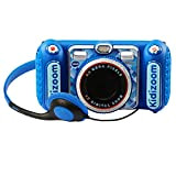 VTech - Fotocamera digitale Kidizoom Duo DX per bambini, colore blu (3480-520022)