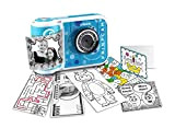 VTech KidiZoom Print Cam blu - Fotocamera istantanea per bambini con funzione di stampa, selfie e video, effetti, giochi e ...