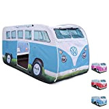 VW Collection - Volkswagen Hippie Bus T1 Camper Van Tenda Pop Up per Bambini (Blu & Bianco)