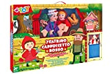 W'TOY Cappuccetto Rosso Teatrino con 4 Marionette di Stoffa, Multicolore, 40743