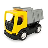 Wader 35362 35362-Tech - Camion con robusti Assi in Acciaio, Dimensioni: Circa 26 x 14,5 x 19 cm, Colore: Giallo, ...