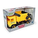 Wader- Middle Truck Auto per Bambini, Colore Yellow, taglia unica, 32121