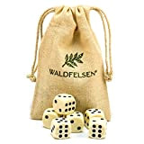 Waldfelsen®, 6,12, 20, 30 o 50 dadi di alta qualità, dimensioni standard 16 mm, dadi acrilici, dadi da gioco, 6 ...