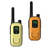 Walkie Talkie Radioddity PR-T3 Ricaricabile per Bambini da 3-12 Anni 16 Canali Ricetrasmittente PMR446 Senza Licenza per la Famiglia, Ricarica ...