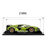 wangxike Acrylic Display Case Compatibile con Lego 42115 Technic Lamborghini Sián FKP 37, Acrilico Vetrina Scatola di Acrilico - A ...