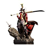WANSHI One Piece Rufy Figure Dracule Mihawk Statue, 15 cm PVC Statue Figure Statue a Forma di Personaggio Action Figure ...