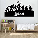 Warcraft Game Wall Sticker PC Game Box Versus Competitive Game Video Live Player Room Bedroom Decor Vinyl Decal A6 burgundy ...