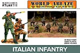 Wargames Atlantic - World Ablaze: la seconda guerra mondiale 1939-1945 - Fanteria italiana (32 figure in plastica dura da 28 ...