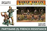 Wargames Atlantic World Ablaze - La Seconda Guerra Mondiale 1939-1945: Partigiani (1) Resistenza Francese (32 Multi Part Hard Plastic Figure ...