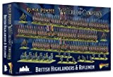 Warlord Games mancano Battaglie epiche in polvere: Highlanders britannici & Riflemen