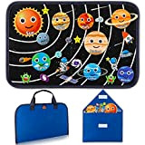 WATINC 28 pezzi di tavola in feltro portatile Busy Board giocattolo educativo montessori sensoriale giocattolo da viaggio per bambini piccoli ...