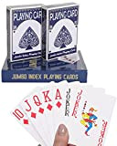 wefaner Carta da Gioco, Indice Standard di Dimensioni Poker, Carte da Gioco di Grandi Dimensioni Adatto per Gli Anziani a ...