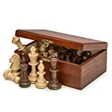 Wegiel Staunton No. 5 Tournament Chess Pieces w/ Wood Box