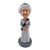 WEING Queen Elizabeth II Corgi Queen Elizabeth II Puppenspielzeug, Queen Elizabeth Bobblehead, Queen Elizabeth Doll Jubilee 2022 Bobbleheads Giocattolo, Regina ...