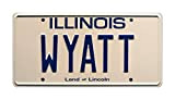 Weird Science | WYATT | Metal Stamped License Plate