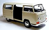 Welly 22472 Cream - Modellino da Collezione VW Bus T2 1972, 1/24 in Metallo, Colore: Beige