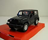 Welly DieCast Modelcar 1/36-39 Jeep Wrangler Rubicon nero nuovo e scatola