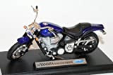 Welly Yamaha Road Star Warrior Viola Blu 2002 1/18 Modello Moto