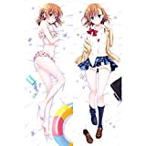 Wgjbmg Una certa ferrovie scientifica Mikoto Misaka 150x50cm Pelle di Pesca / 2 Vie, Dakimakura, Personaggi di Gioco Anime, Anime ...