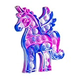 WHATOOK Unicorno Bubble Sensory Fidget Toy (singolo blu bianco viola)