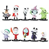 WIAN 10Pcs The Nightmare Before Christmas PVC Action Figure giocattolo