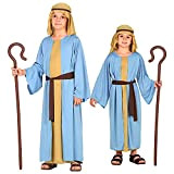 Widmann 52727 - Costume da pastore per bambini con gilet lungo, cintura, copricapo, pastore, gioco di presepe per carnevale, feste ...