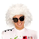 Widmann 6382L - Parrucca da scienziato pazzo, per carnevale, Halloween o festa a tema, bianca