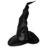 Widmann - Cappello da strega, extra grande, modellabile, raso, cappello a pizzo, accessorio, copricapo, festa a tema, carnevale